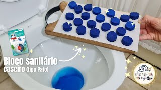 PASSO A PASSO COMO FAZER BLOCO SANITÁRIO CASEIRO PARA CAIXA ACOPLADA  Adriana Fernandino [upl. by Ardnuasac]