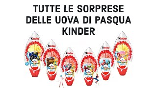 TUTTE le SORPRESE delle UOVA di PASQUA 2024 KINDER [upl. by Yeldarb648]