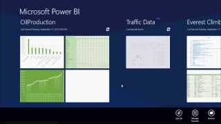 Power BI app for Windows 8 wOffice365 [upl. by Felicle]