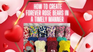 DIY Forever Rose Bears For Valentine’s Day [upl. by Fitzpatrick663]