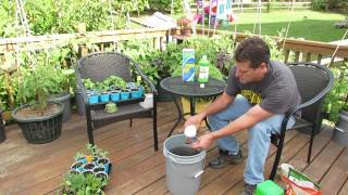 How to Use amp What is Water Soluble Garden Fertilizer My Organic Mix  TRG 2014 [upl. by Jegar]