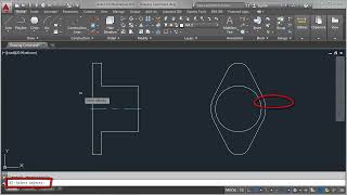 AUTOCAD MECHANICAL PARTS DESIGN BASSIC COMMAND PRACTICE drawingtutorial design automobile new [upl. by Rhonda]