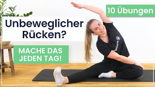 Unbeweglicher Rücken Mache diese 10 Übungen täglich [upl. by Nissensohn]