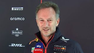 Christian Horner Friday Interview F1 Belgian GP 2023 Media Pen [upl. by Eiramoj]