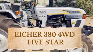 EICHER 380 4WD 5 STAR 4WD  EICHER 380 44 HP 💪  EICHER 380 4x4 RAHUL BHAIYA TRACTOR [upl. by Chari]