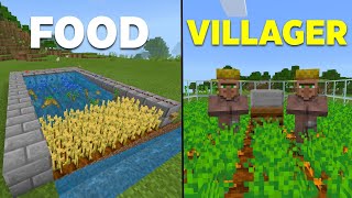 5 EASY Starter Farms For Beginners In Minecraft Bedrock 2 [upl. by Pierpont360]