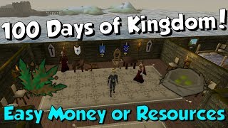 Loot from 100 Days of Kingdom Runescape 3 Miscellania is Op for Ironman [upl. by Eenimod]