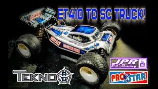 Converting a Tekno ET410 to a Light Weight 4wd Short Course Truck using the PROSTAR Conversion [upl. by Milli]