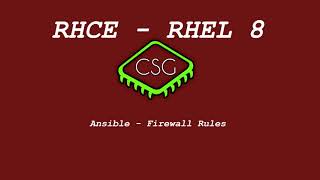 RHCE RHEL 8  Ansible  Firewall Rules [upl. by Manwell]