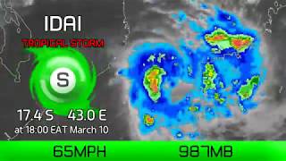 Cyclone Idai remains dangerous  6pm EAT March 10 2019 [upl. by Acirre969]