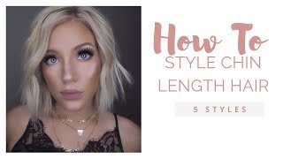 HOW TO STYLE A CHIN LENGTH BOB [upl. by Danita]