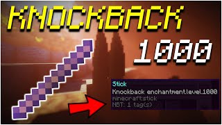 How To Get A Knockback 1000 Stick in Minecraft 1182 [upl. by Amalie671]