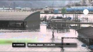 Tsunami hits Japan [upl. by Guerin]