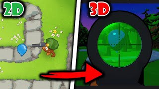 Bloons ABER Ich Bin Der SNIPER😱  Bloons TD 6 in 3D [upl. by January]