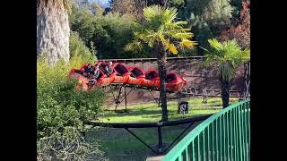 Oakland zoo Tiger Trek roller coaster 3 December 16 2023 ￼ [upl. by Nylesoy]