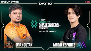 Orangutan vs Medal Esports EN NODWIN Valorant Challengers South Asia 🏆 [upl. by Audun]