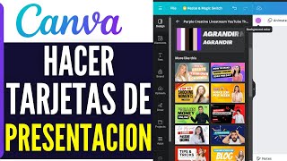 Cómo HACER TARJETAS de PRESENTACION en Canva 2024 Tutorial [upl. by Osnohpla]