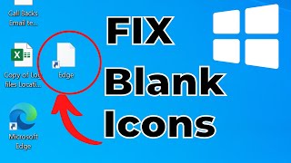 How to Fix Blank White Desktop Shortcut Icons in Windows 10 [upl. by Lamrouex]