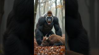 ANIMALS COMPARISON GORILLA VS BISON CHEETAHRHINO POLAR BEARBLACK WOLFanimals treanding shorts [upl. by Rramel]