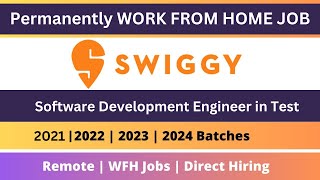 Swiggy Off Campus Drive 2021 2022 2023 2024 BATCH  Direct Hiring  SDET Hiring [upl. by Eilra902]