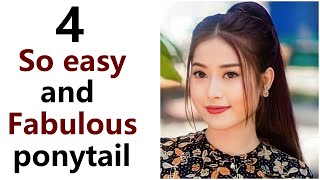 4 So Easy and Fabulous ponytail  different type of ponytail  pony hairstyle [upl. by Baugh]