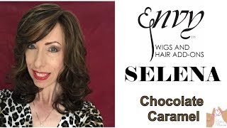 Envy Wigs Selena Wig Review in Color Chocolate Caramel  Capless HeatFriendly [upl. by Asilla]