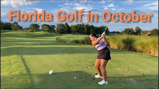 Florida Golf in October ⛳️ I made an EAGLE Today [upl. by Cheung534]