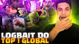 O TOP 1 GLOBAL CRIOU UM NOVO DECK DE LOG BAIT INVENCÍVEL [upl. by Thgiwd]