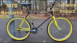 90s Mountain Bike Restoration  Mistakes made and parts fixed with a laser  Schwinn Impact MOS [upl. by Meldon]