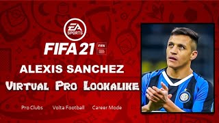 FIFA 21  How to Create Alexis Sanchez  Pro Clubs [upl. by Porett]