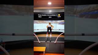 Indoor ski training looks too fun 🔥 via likhachevaskiIG shorts [upl. by Eirised]