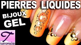 Tuto DIY Pierres Liquides  bijoux en gel フランス人ネイリスト [upl. by Hgielhsa]