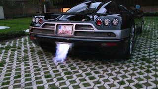 Koenigsegg CCX Revs Flames and Dragrace [upl. by Enailil768]