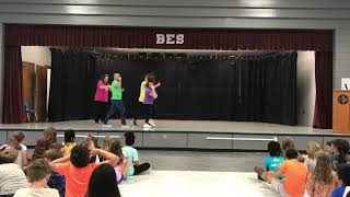 BES Teachers Rock the House for GA Milestones Pep Rally [upl. by Richards]