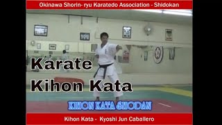 kihon kata 1  5  Karate Shorin ryu by Hanshi Jun Caballero [upl. by Augustine75]