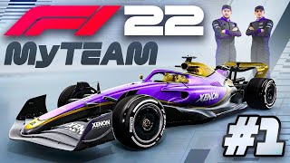 F1 22 MY TEAM CAREER PART 1 Creating a F1 Team Hiring a NEW Team mate amp First Race [upl. by Animlehliw]