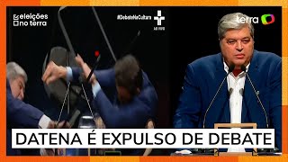 Datena é expulso e Marçal deixa debate da TV Cultura [upl. by Izaak]