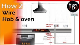 How to wire oven amp hob Diversity on a cooker circuit wiring Diagram [upl. by Amar553]