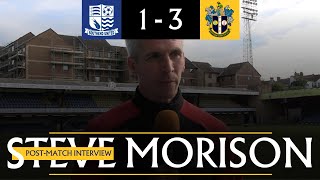 POST MATCH Steve Morison Southend United 1 Sutton United 3 VNL 140924 [upl. by Alyson]