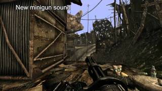 Fallout 3  New Minigun Sound [upl. by Genesia]