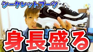 【低身長男子】めちゃ身長が盛れるスニーカーを紹介します！【シークレットブーツ】 [upl. by Lyram390]