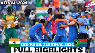 india vs south africa t20 world cup final match full highlights [upl. by Winola]