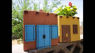 Mexican Adobe Style House Planter using a cinder block [upl. by Acirehs]