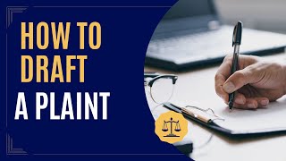 How to draft a plaint [upl. by Mame425]