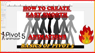 Pivot Animator 5 Tutorial Getting Started  Animating Walk Cycles [upl. by Etnoid]