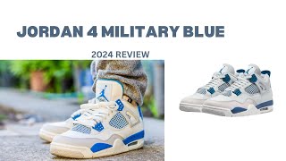 Jordan 4 Military Blue 2024 Is it worth buying [upl. by Ynnam241]