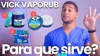 VICK VapoRub PARA QUE SIRVE  3 COSAS [upl. by Ylrahc]