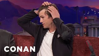 Ashton Kutchers Hair Is Starting To Go  CONAN on TBS [upl. by Francklyn]