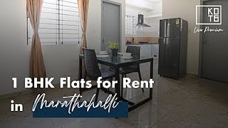 1 BHK Fully Furnished Rental Apartment in Marathahalli Bengaluru  Kots Rue [upl. by Hama]