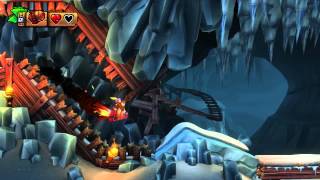 Donkey Kong Country Tropical Freeze  Blurry Flurry 64 100 Walk Through [upl. by Etnohc]